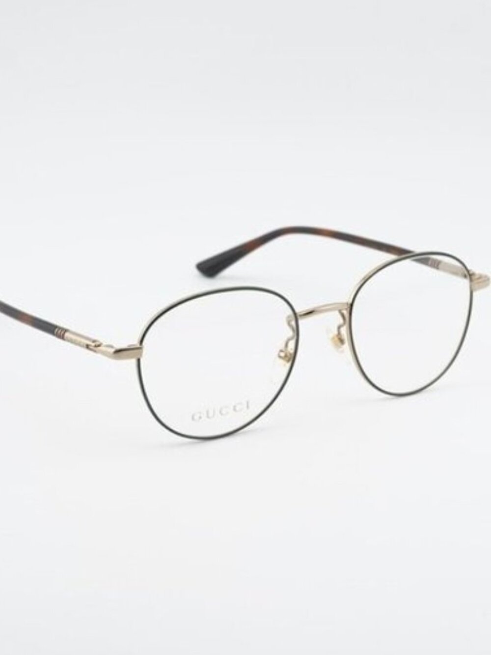 Gucci GG0392O 004 Eyeglasses Green / Gold 51mm Round Frame
